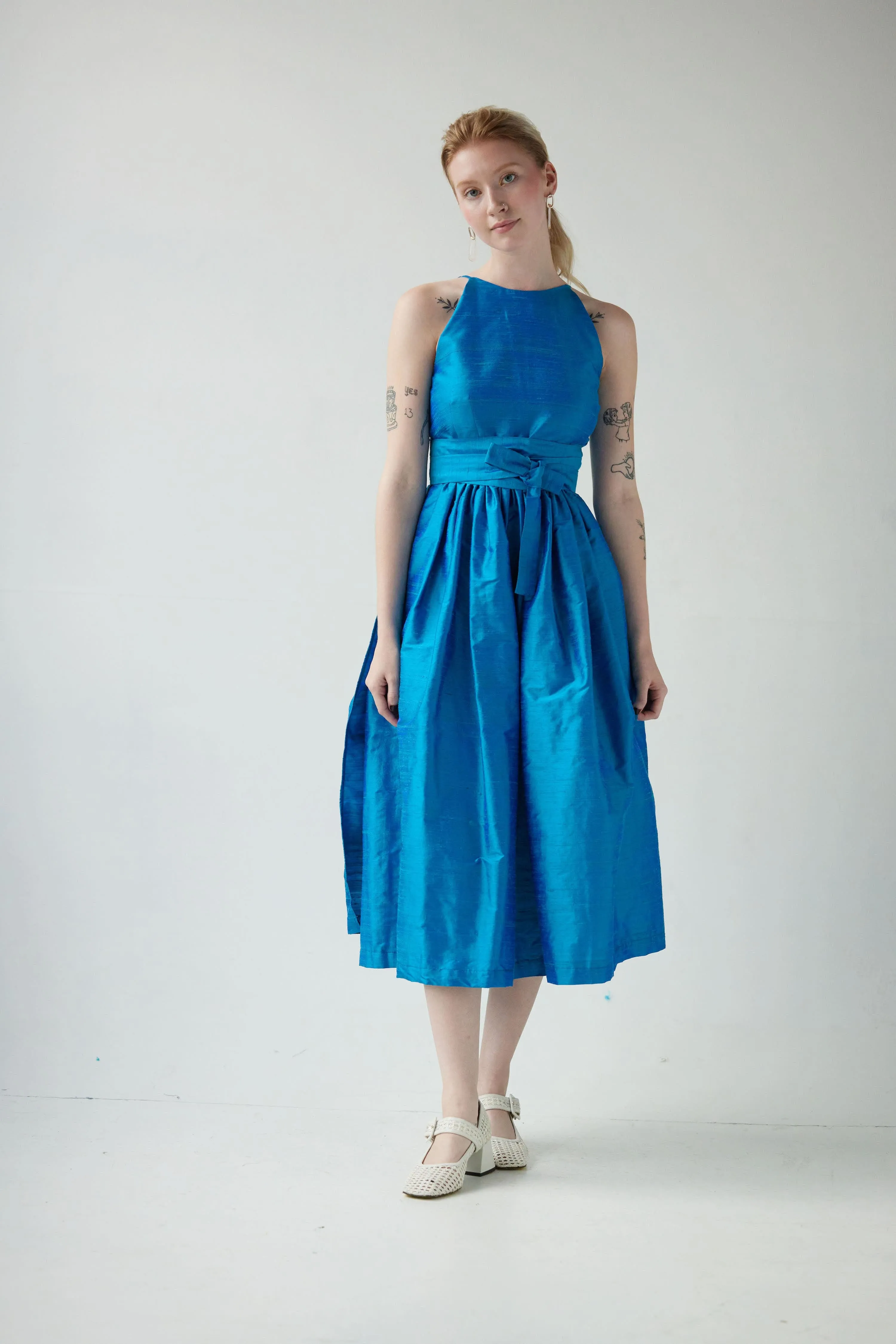 SAMPLE SS24 - Mari Dress in Silk Dupioni