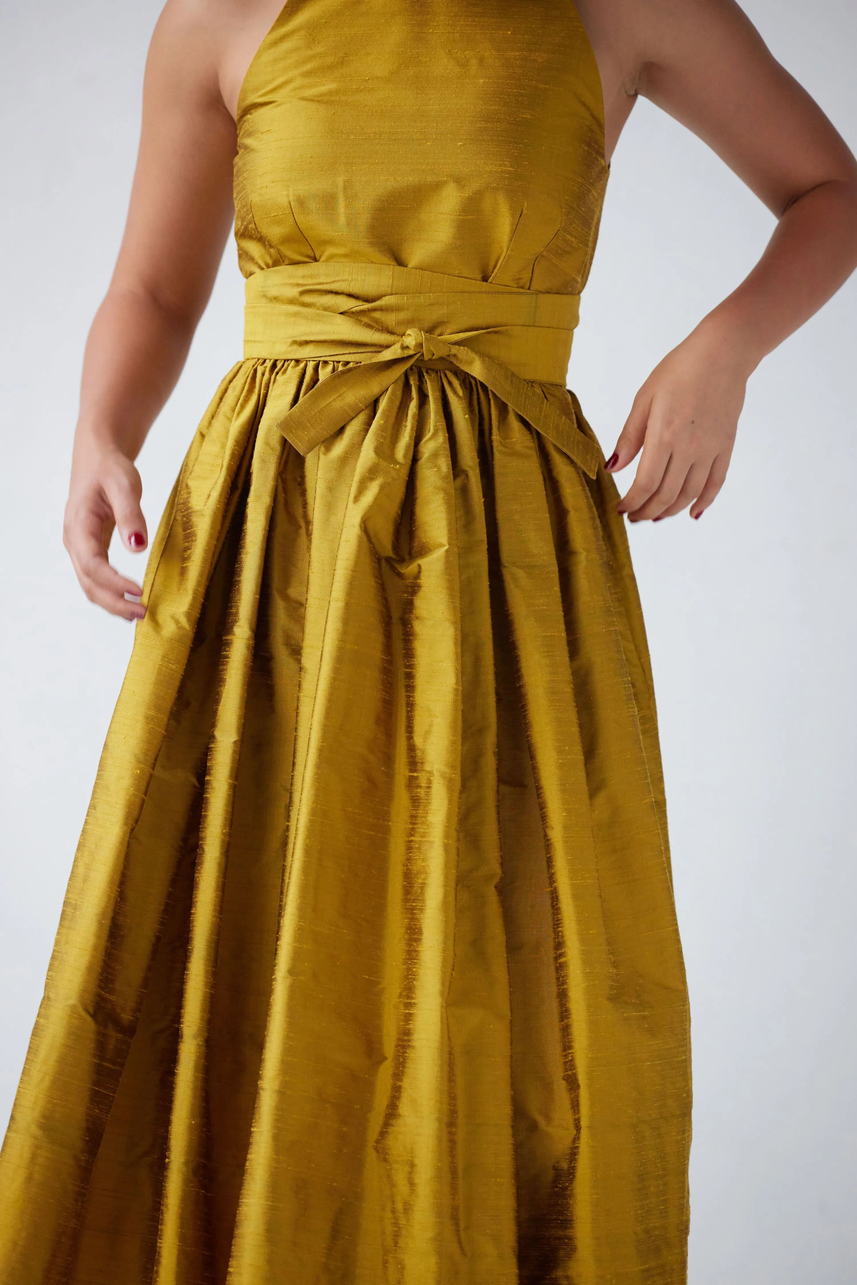 SAMPLE SS24 - Mari Dress in Silk Dupioni