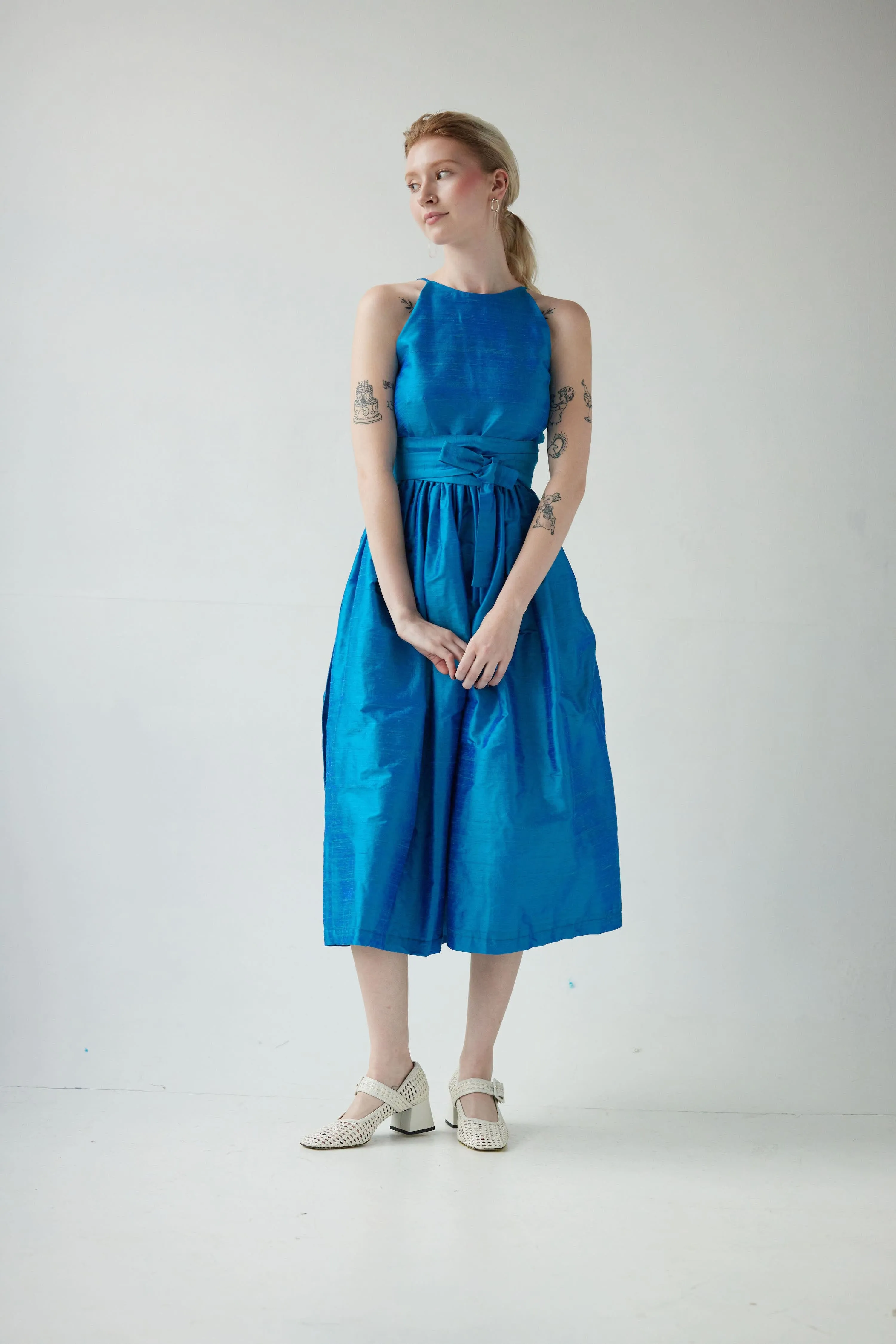 SAMPLE SS24 - Mari Dress in Silk Dupioni