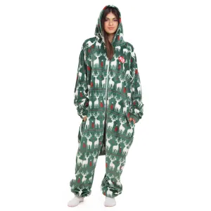 Snuggs Blanket Onesie Green Christmas