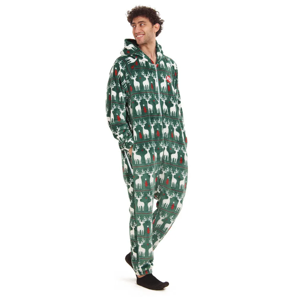 Snuggs Blanket Onesie Green Christmas