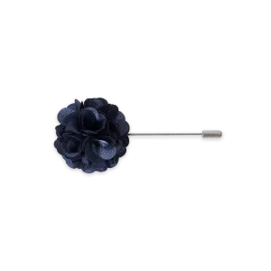 SquareGuard Men's Navy Satin Lapel Pin