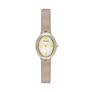 Tory Burch The Oval Gray Analogue Watch TBW6031