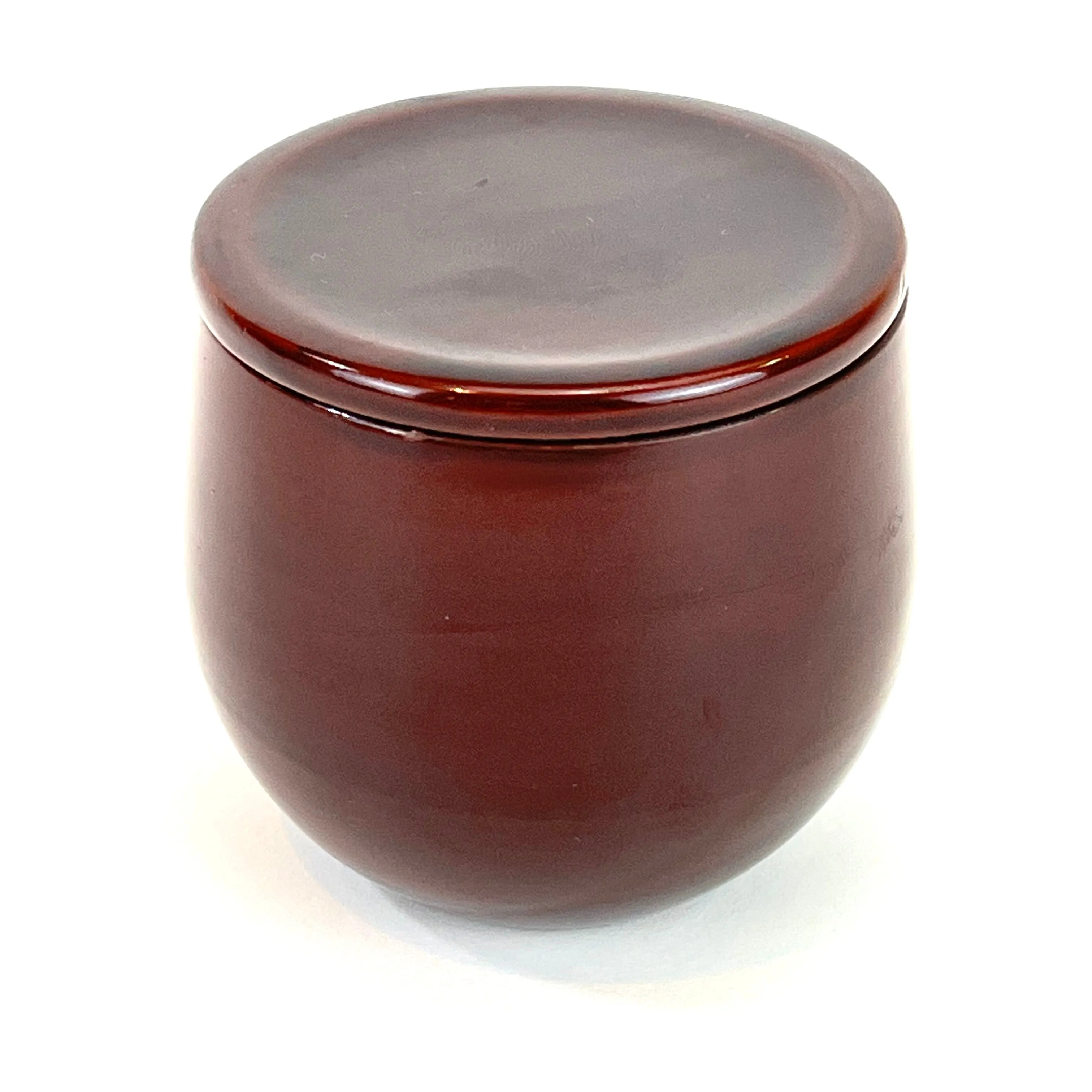 Vintage Japanese Kinrinji Natsume Tea Caddy Tea Ceremony 4” Red Intireor